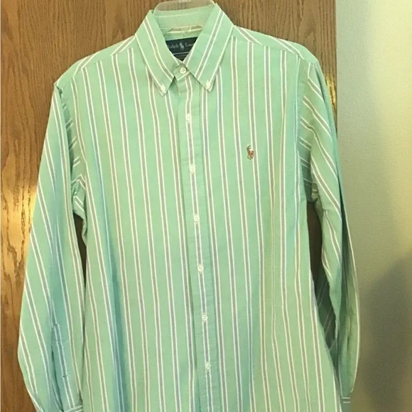 5 men’s shirts, 4 Ralph Lauren, 1 Chaps, all in very good condition, medium - Picture 5 of 10